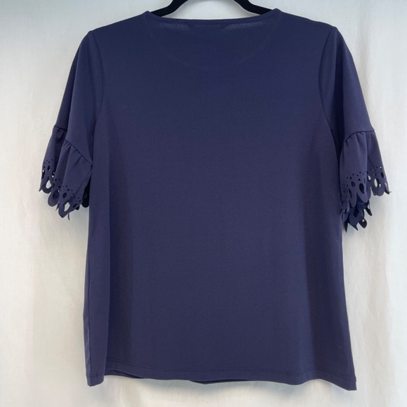 Banana Republic Short Sleeve Dress Shirt Navy Women’s Size Small - Picture 8 of 8